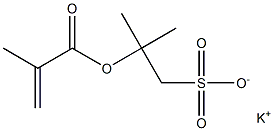 2-(Methacryloyloxy)-2-methyl-1-propanesulfonic acid potassium salt Structure