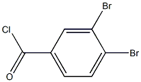 3,4-Dibromobenzoic acid chloride,,结构式