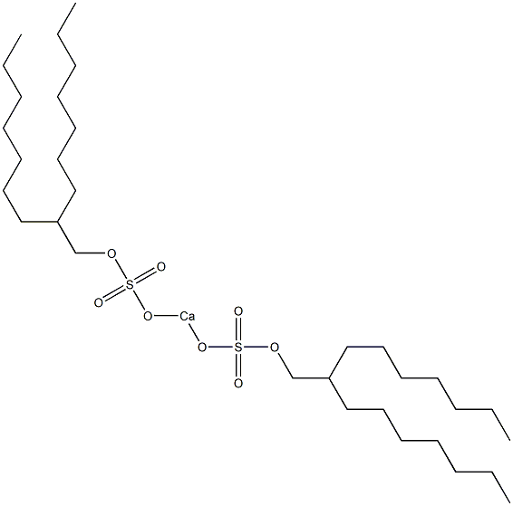 Bis(2-heptylnonyloxysulfonyloxy)calcium 结构式