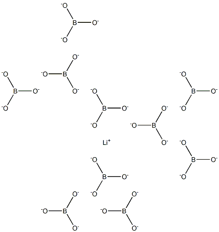 Lithium decaborate Struktur