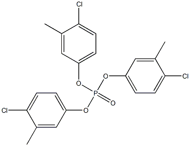 Phosphoric acid tri(3-methyl-4-chlorophenyl) ester Struktur