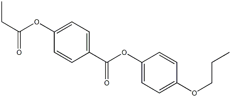 p-Propanoyloxybenzoic acid p-propoxyphenyl ester Structure