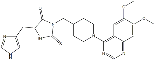  1-[[1-(6,7-Dimethoxyquinazolin-4-yl)piperidin-4-yl]methyl]-4-[(1H-imidazol-4-yl)methyl]-2-thioxoimidazolidin-5-one