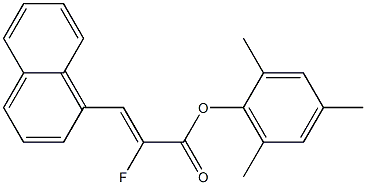  (Z)-2-Fluoro-3-(1-naphthalenyl)acrylic acid 2,4,6-trimethylphenyl ester