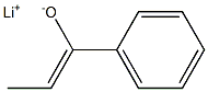 リチウム(Z)-1-フェニル-1-プロペン-1-オラート 化学構造式