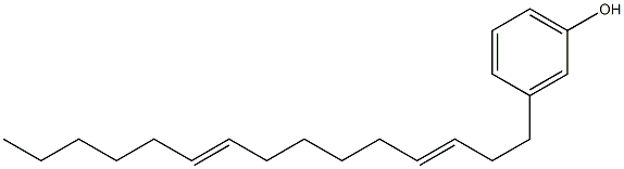 3-(3,9-Pentadecadienyl)phenol Struktur