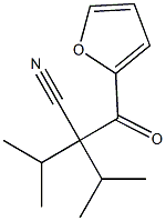 2-Isopropyl-3-methyl-2-(2-furanylcarbonyl)butanenitrile 结构式