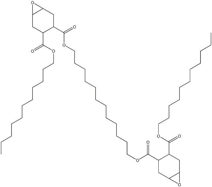 Bis[2-(undecyloxycarbonyl)-4,5-epoxy-1-cyclohexanecarboxylic acid]1,12-dodecanediyl ester,,结构式