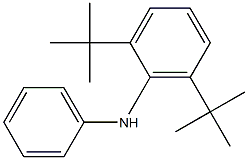 2,6-ジ-tert-ブチルフェニルフェニルアミン 化学構造式