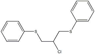 1,3-Bis(phenylthio)-2-chloropropane,,结构式