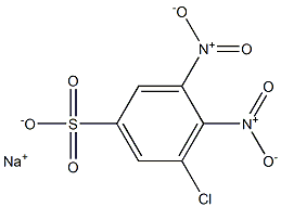 5-Chloro-3,4-dinitrobenzenesulfonic acid sodium salt Structure