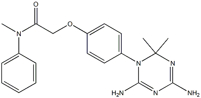 2,4-Diamino-6,6-dimethyl-5,6-dihydro-5-[4-[phenyl(methyl)carbamoylmethoxy]phenyl]-1,3,5-triazine