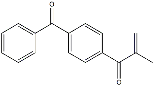 4-Methacryloylbenzophenone 结构式