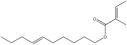  (E)-2-Methyl-2-butenoic acid 6-decenyl ester