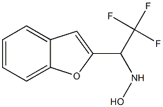 N-[2,2,2-Trifluoro-1-(benzofuran-2-yl)ethyl]hydroxylamine Structure