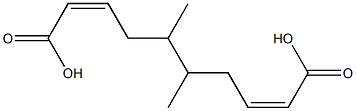 Bisisocrotonic acid 1,2-dimethyl-1,2-ethanediyl ester Structure