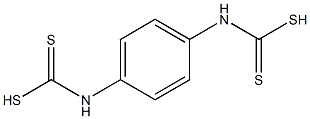 1,4-Phenylenebis(dithiocarbamic acid) Structure