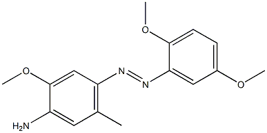 4-(2,5-Dimethoxyphenylazo)-2-methoxy-5-methylaniline,,结构式