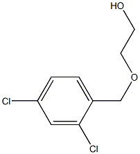 2-(2,4-ジクロロベンジルオキシ)エタノール 化学構造式