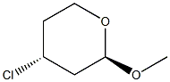 (2R,4R)-2-Methoxy-4-chloro-3,4,5,6-tetrahydro-2H-pyran Structure