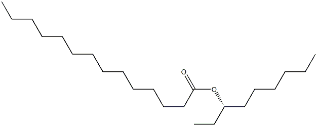 (-)-ミリスチン酸[(S)-ノナン-3-イル] 化学構造式