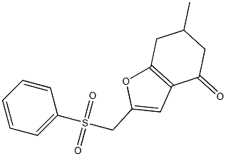 6,7-Dihydro-2-phenylsulfonylmethyl-6-methylbenzofuran-4(5H)-one|