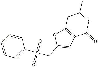 6,7-Dihydro-2-phenylsulfonylmethyl-6-methylbenzofuran-4(5H)-one