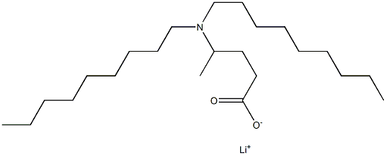 4-(Dinonylamino)valeric acid lithium salt Structure