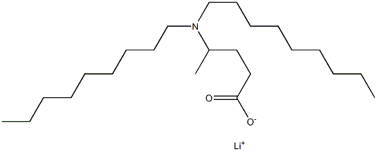 4-(Dinonylamino)valeric acid lithium salt,,结构式