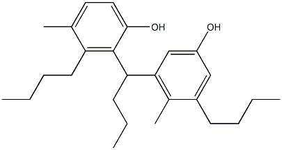 2,5'-Butylidenebis(3-butyl-4-methylphenol) Structure