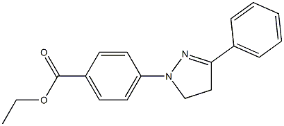  4-(3-Phenyl-2-pyrazolin-1-yl)benzoic acid ethyl ester