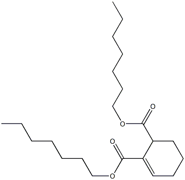 1-Cyclohexene-2,3-dicarboxylic acid diheptyl ester Structure