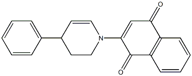 2-[(4-Phenyl-1,2,3,4-tetrahydropyridin)-1-yl]-1,4-naphthoquinone Structure