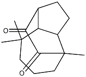 (+)-Decahydro-4,8,8-trimethyl-1,4-ethanoazulene-9,10-dione,,结构式