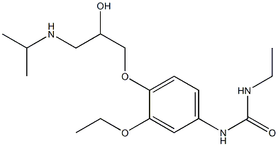  1-Ethyl-3-[3-ethoxy-4-[2-hydroxy-3-[isopropylamino]propoxy]phenyl]urea