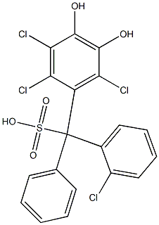 (2-Chlorophenyl)(2,3,6-trichloro-4,5-dihydroxyphenyl)phenylmethanesulfonic acid