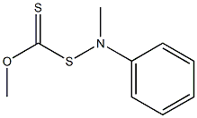 Dithiocarbonic acid S-(N-methyl-N-phenylamino)O-methyl ester,,结构式