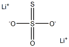 Thiosulfuric acid dilithium salt Structure