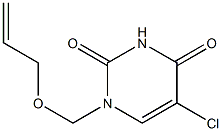 1-(2-Propenyloxymethyl)-5-chlorouracil 结构式