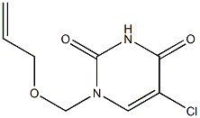 1-(2-Propenyloxymethyl)-5-chlorouracil,,结构式