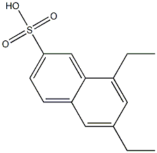 6,8-Diethyl-2-naphthalenesulfonic acid Structure