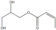 Isocrotonic acid 2,3-dihydroxypropyl ester Structure