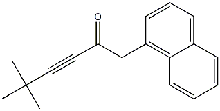 1-(1-Naphthalenyl)-5,5-dimethyl-3-hexyn-2-one Structure