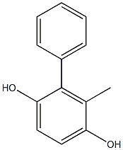 2-フェニル-3-メチルベンゼン-1,4-ジオール 化学構造式