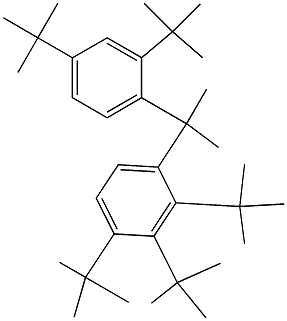 2-(2,3,4-Tri-tert-butylphenyl)-2-(2,4-di-tert-butylphenyl)propane Structure