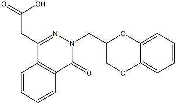 3,4-Dihydro-4-oxo-3-[[(2,3-dihydro-1,4-benzodioxin)-2-yl]methyl]phthalazine-1-acetic acid|