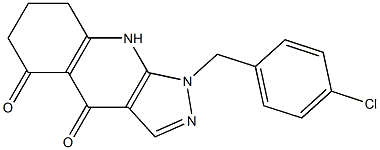 1-(4-Chlorobenzyl)-6,7,8,9-tetrahydro-4H-pyrazolo[3,4-b]quinoline-4,5(1H)-dione|