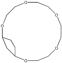 14,16-Ethylene-1,4,7,10,13-pentaoxacyclohexadecane Struktur