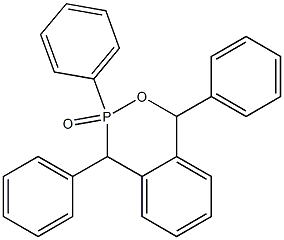 1-(フェニル)-3,4-ジフェニル-3,4-ジヒドロ-1H-2,3-ベンゾオキサホスホリン3-オキシド 化学構造式