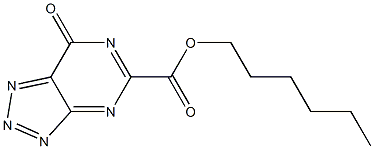 7-Oxo-7H-1,2,3-triazolo[4,5-d]pyrimidine-5-carboxylic acid hexyl ester Structure